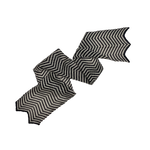 Load image into Gallery viewer, Chevron Necktie Navy and Ecru
