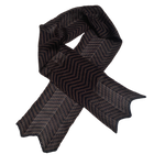 Load image into Gallery viewer, Chevron Necktie Chocolate and Navy
