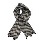 Load image into Gallery viewer, Chevron Necktie Navy and Ecru
