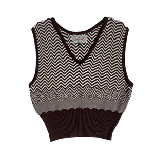 Chevron Vest Hazel