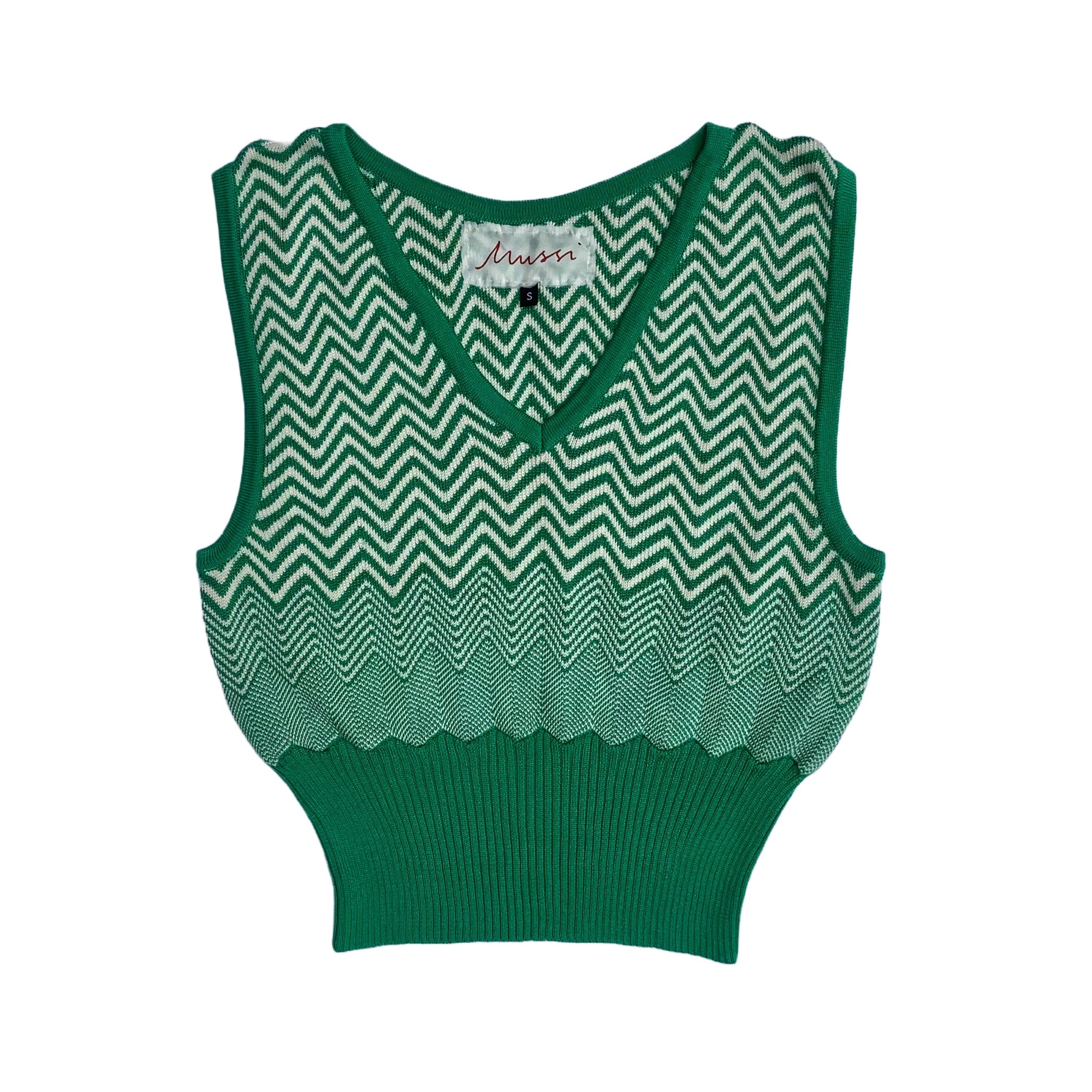 Chevron Vest Emerald