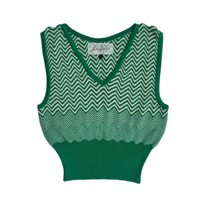 Chevron Vest Emerald
