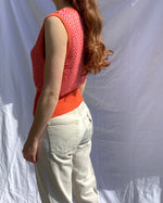 Load image into Gallery viewer, Chevron Vest Tangerine
