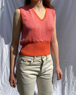 Load image into Gallery viewer, Chevron Vest Tangerine
