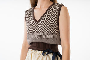 Chevron Vest Hazel