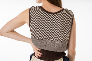 Chevron Vest Hazel